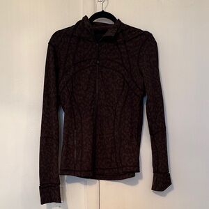 Lululemon Black & Dark Grey Printed Define Jacket